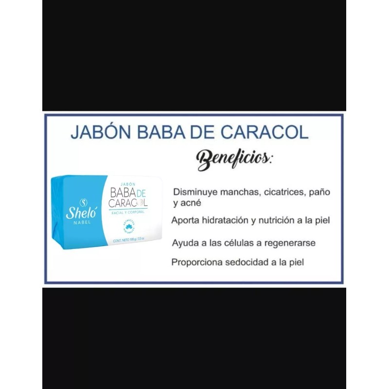 Sheló Nabel Paquete Con 5 Jabones Baba De Caracol Regenerador