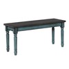 Powell Furniture Willow Dining Bench, Multicolor, 40”W x 14.02”D x