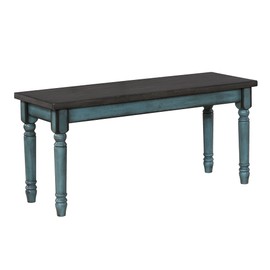 Powell Furniture Willow Dining Bench, Multicolor, 40”W x 14.02”D x 18.31”H