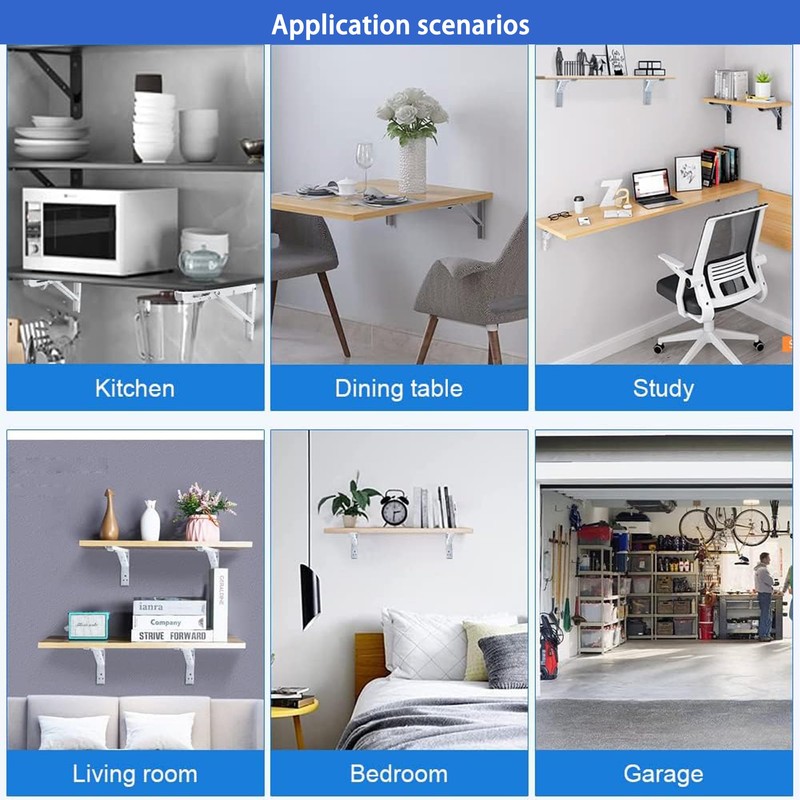 Catekro Folding Console 200 mm, 2 Pieces Folding Console Heavy