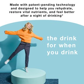 Morning Recovery Electrolyte, Milk Thistle Drink Proprietary Formulation to Hydrate While Drinking for Morning Recovery, Highly Soluble Liquid DHM, Orange Mango, Pack of 12