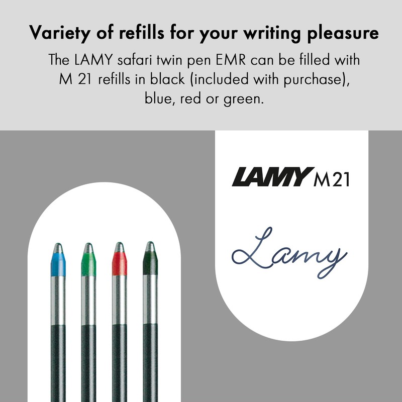 LAMY safari twin pen EMR all black (PC/EL tip) -