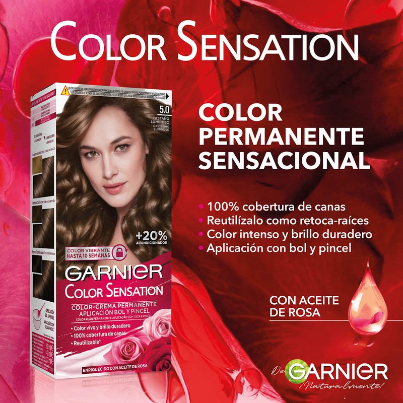 Garnier Color Sensation Coloración Permanent E Intensa Reutilizable Con Bol