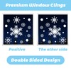 UCLEVER 480pcs Christmas Window Cling Sticker, Snowflake Santa Snowman Window