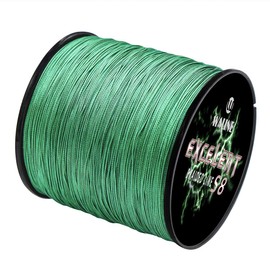 Waline Super Strong 8 Strands Braided Fishing Line 300m 500m PE Fishing Line Multifilament 20lb 30lb 40lb 50lb 60lb 80lb Sea Fishing Braid Line (Moss Green, 80lb/0.50mm/ 300m(328yds))