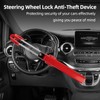 KNFRXO Steering Wheel Lock for car Universal Adjustable Length Anti-Theft
