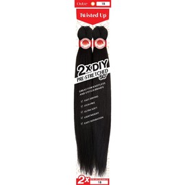 Outre X-Pression Twisted Up Long Length Yaki Straight Style Synthetic Hair Pre-Stretched Braid - DIY PRE-STRETCHED BRAID 50 Inch 2X (GD)