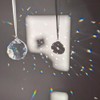 EasyBravo 50mm Clear Crystal Ball Prisms Feng Shui Suncatcher Decorating