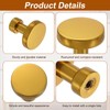 sourcing map 15Pcs Round Cabinet Knobs, 1.2" Dia x 1.18"