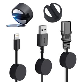 Xuuza Pro Magnetic Cable Organizer, 5-Pack Magnet Cable Holders Silicone Cord Clips for Wire Management, Suitable for Steel, Iron, Metal Table, with Extra Adhesive Pad for Ordinary Desktop (Black)