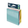 BG Sticky Square Memo Notepads 3"x3", Assorted Colours - Pack of 140