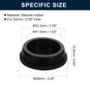 sourcing map 2 Pcs Black Plug Holes, Waterproof Rubber Button