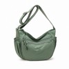 Trendy Crescent Bag Nylon Crossbody Bags for Women Lightweight Sling