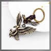 Buzz Selection AC357 Key Ring, Key Ring, Leather, Charm, Miscellaneous