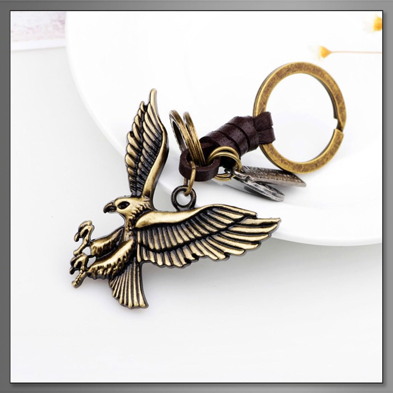 Buzz Selection AC357 Key Ring, Key Ring, Leather, Charm, Miscellaneous