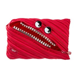 ZIPIT Girls' Jumbo Pencil Case, Red, 9.06" x 0.79" x 5.91" (23 x 2 x 15 cm)
