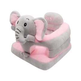 Blublu Park Baby Sitting Support Sofa, Sit Me Up Floor Seat for Baby, Learn to Sit Chair for Toddlers, Infant Seats for Sitting Up 3-12-24 Month (Grey Elephant)
