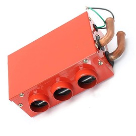 Diesel Parking Heater with Mounting Accessories 3 Ports Universal Car Truck Fan Heater Black Red Compact Air Heater in winter 12V 50W Portable car Windscreen Demister Defroster
