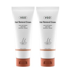 VGO Hair Removal Lotion Cream, 120ml / 4.00z Body Care Unisex-A2 Wax Gentle   Smooth Soothing - Net Weight (Unit): 2PCS