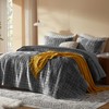 LEAONME Velvet Quilt King Size-98''x106'', Lightweight Grey Velvet Comforter Set