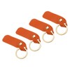 PATIKIL PU Leather Keychain, 4 Pack Key Chain Ring Universal