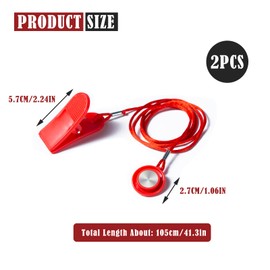 2pcs Universal Treadmill Magnet Safety Key, Magnetic Safety Switch Round Treadmill Safety Key Replacement for Most Treadmills Running Machines