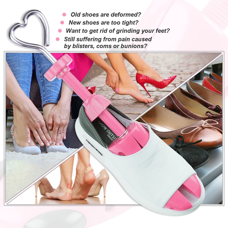 cyrico Shoe Stretcher Women 4-way Shoe Expander Widener Shoe Tree