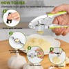 HUDDU Knoblauchpresse, 2 In 1 Knoblauchpresse Edelstahl und Nussknacker, Garlic