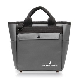 PYKES PEAK Golf Round Tote Bag, Ultra Lightweight 12.6 oz (340 g), Waterproof, Round Pouch, Cart Bag, Golf Bag, Women's, Men's, 8 Colors, gray