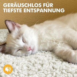 Mora Pets Self-Heating Cat Blanket, Electric Blanket for Cats, Heat Blanket, Self-Warming Blanket, Cat Heating Mat, Silent Heat Cushion, Washable Cat Bed, Fluffy and Soft, 61 x 46 cm