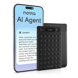 AI Voice Recorder, Notta Memo Digital Voice Recorder w/Case, AI Transcription & Summary of Global Main Languages, 2000h Recording Memory, One-Press Recording for Calls, Meetings, Interviews, Lectures