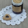 kilofly Crochet Cotton Lace Table Placemats Doilies Pack, 4pc, White,