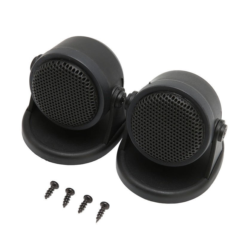 2pcs Dome Tweeter Car Audio Speaker Black 20W Loudspeaker Universal