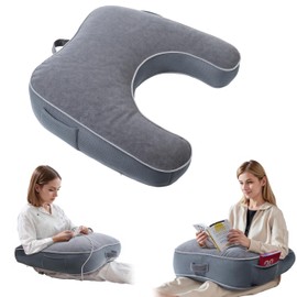 Daneey Reading Pillow for Gaming, Gaming Pillow for Bed with Arm Rest, Lap Desk Pillow, Side Sleeper Pillows for Adults Laptop Pillow for Lap Back Pillow for Bed Sitting up, Ideal for Bed Couch Sofa