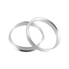 ACROPIX 54.1mm to 56.1mm Universal Car Hub Centric Rings Silver