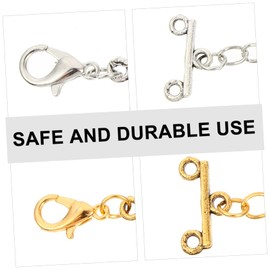 NUOBESTY 16pcs Multi Strand Lock Connectors for Jewelry Making Lightweight Clasp for Necklaces and Bracelets Necklace Connectors Easy to Use Jewelry Findings