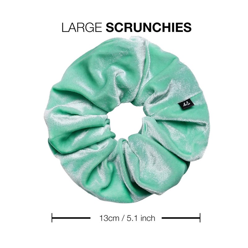 Velvel Scrunchie, Mint 2pcs