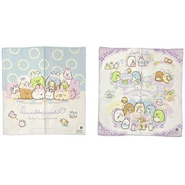 2022 Sumikko Gurashi Napkin Set of 2 Sumikko Character Napkin Kids Girls San-X Sumikko Character 16.9 x 16.9 inches (43 x 43 cm) Lunch Cloth