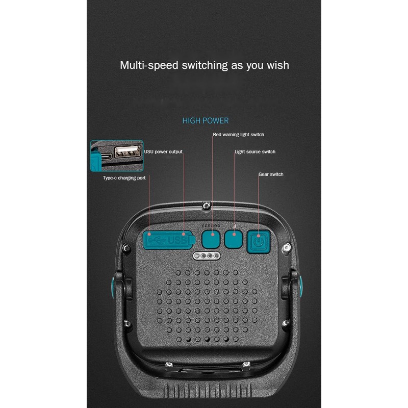 New Multifunctional Work Light Portable Handheld LED Strong Light Long