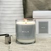 K. Hall Designs Milk Jar Candle, Creamy-Sweet Coconut Vanilla Aroma,