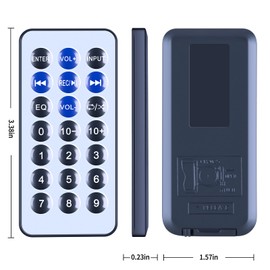 ZWP Replacement Remote Control fit for Technical Pro RX38UR, RX45BT Home Theater Stereo Reciever UREC7 Recorder