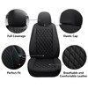 GEEYONTEK Premium Leather Car Seat Covers Full Set,Universal Fit for
