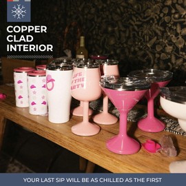 ORCA Tini 13 oz Insulated Martini Glass | Travel Cup for Bridesmaids, Your Bride-to-Be Stainless Steel Tumbler for Every Bachelorette Party, Bar Carts, or Lounging on Poolside Patios — Girls Night Out