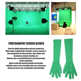 Universal Chromakey Green Screen Glove, Invisible Effect Background Glove, Green Glove for Green Screen Photos, Photos, Videos