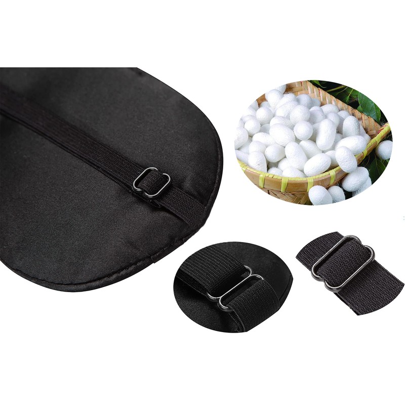 K meet Q Mulberry Silk Sleep Mask with Adjustable Strap
