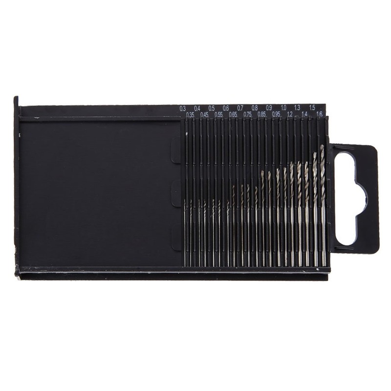 HSS Micro Drill Bits 20 piece multi pack 0.3-1.6mm