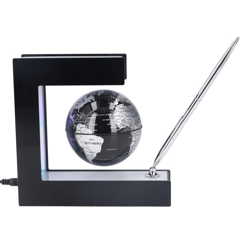 Magnetic Levitation Globe E Shaped Floating Decoration Ornament 100‑240V for
