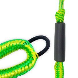 Bungee Dock Rope with Stainless Steel Clip for Mooring The Boat 4 Feet Black Pack of 2(Green)