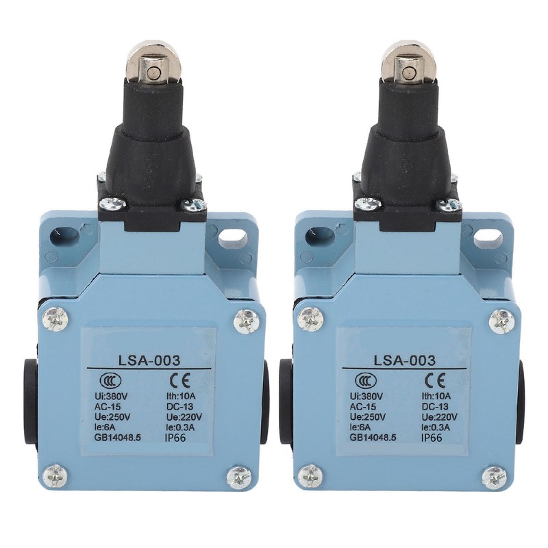 2Pcs Momentary Limit Switch Roller Plunger Micro Limit Travel Switch