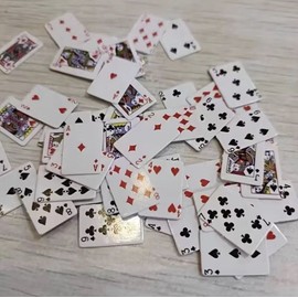 Super Mini Playing Cards Miniature  Doll Tiny Poker Deck Set Ship From USA